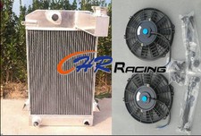 FOR 64mm 3 ROW ALUMINUM ALLOY RADIATOR + FAN TRIUMPH TR2/TR3/TR3A/TR3B MT