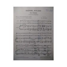 FOURDRAIN Félix Madame Roland Piano Violon Violoncelle Flute 1913