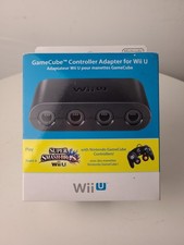 OFFICIEL GAMECUBE CONTROLLER ADAPTER ADAPTATEUR FOR WII U SUPER SMASH BROS NEUF