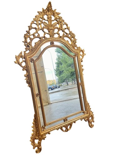 Miroir baroque doré italien