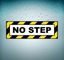 Autocollant sticker voiture avion aviation aeroport NO step