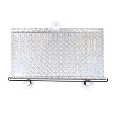 1 rideau de pare-soleil rétractable en plastique pour pare-brise de voiture