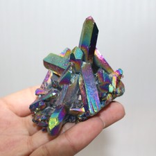 Rainbow Titane Druze Quartz