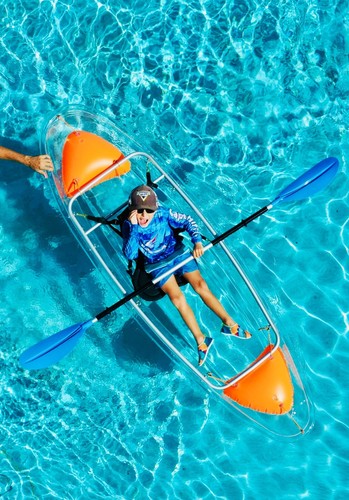 Single clear kayak - single,