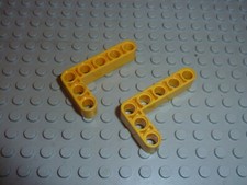 2 x LEGO Technic Yellow Beam