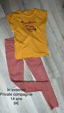 Private Compagnie In Extenso 14 ANS FILLE : Pantalon Jegging + T Shirt Été