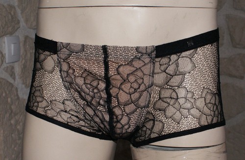 Mini boxer sexy - noir, avec