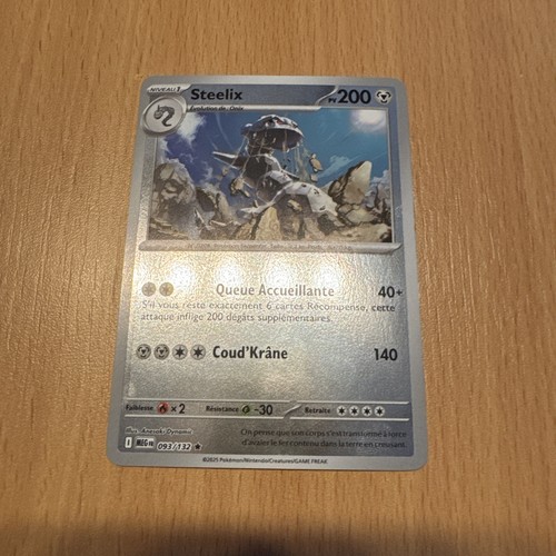 Carte pokemon steelix 093 132 - carte,