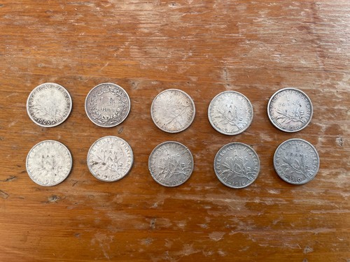 Lot pièces 1 - 10, franc