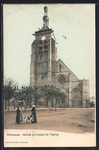 Cpa villenauxe entrée - cpa, villenauxe,