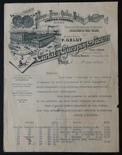 Facture 1900 PARIS outillage