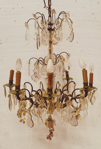 Lustre louis bronze - louis, xv