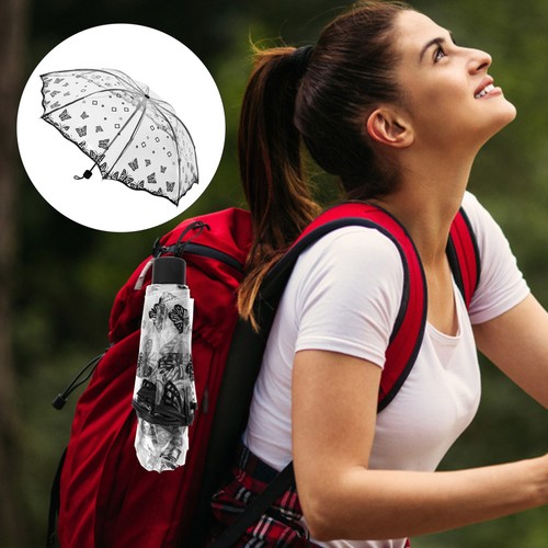 Parapluie transparent portable - transparent,