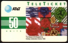 50U Carte Téléphonique De Noël 1992 Saison Des Fêtes Tout Emballé (Espagnol)