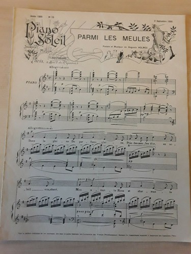 Partition piano soleil 1900 - soleil,