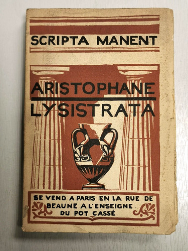 Aristophane lysistrata 1926 - aristophane,