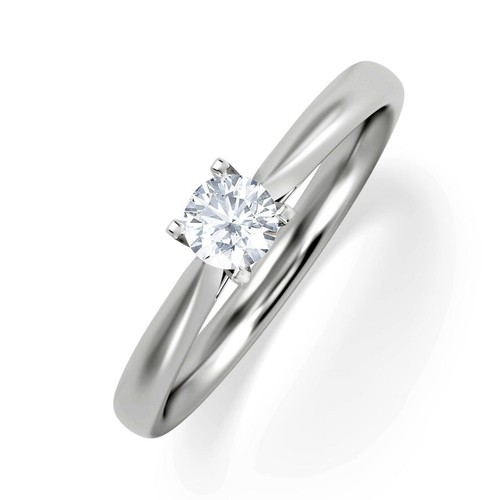 Bague solitaire blanc - en,