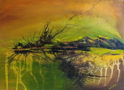 Peinture abstraite acrylique - abstraite,,