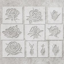 Pochoir rose de 10 pièces