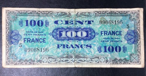 Billet 100 francs 1944 - billet,