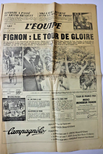 Equipe juillet 1984 - l'equipe,