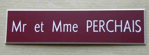 Plaque gravée personnalisée - plaque,