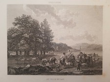 XIXe Gravure Peintre BERGHEM