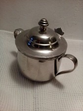 SUCRIER EN METAL ARGENTE de