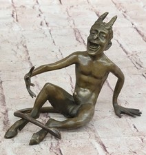 Sculpture En Bronze D'Homme Nu