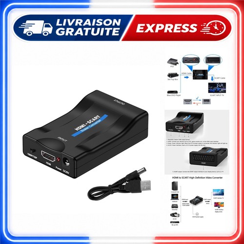 Adaptateur hdmi vers - hdmi, péritel