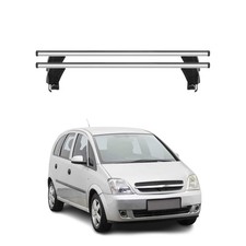 Menabo Barres de toit Transversales pour Opel Meriva 2003-2009 Alu Gris 2x ABE