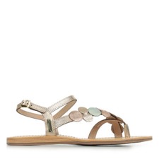 Sandales Nu Pieds Les Tropéziennes by M Belarbi femme Holly Doré Cuir A