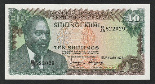 Shillings kenya 1975 - 10, shillings,