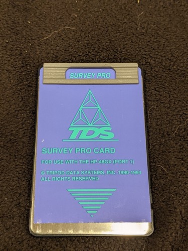 Tds survey pro surveying - survey, card