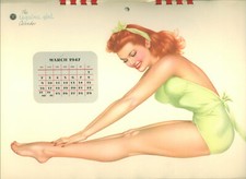 Page calendrier pin - page, pin-up