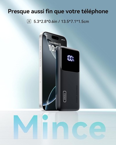 Iniu batterie externe - externe,, 22.5w