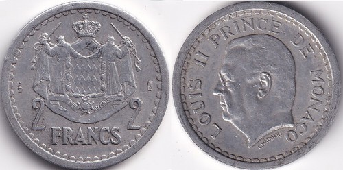 Francs 1945 monaco louis - 1945,