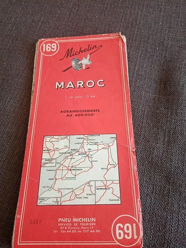 1964 carte routière michelin - routière,