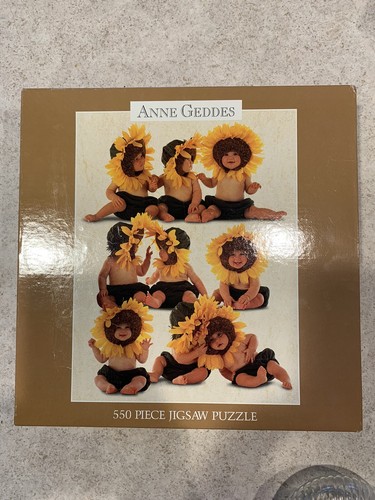 Anne geddes puzzle - puzzle, sunflowers