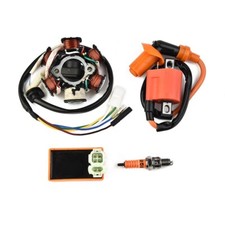 Bobine d'allumage CDI pour scooter GY6 49/50cc Magneto Stator pour bougie/cyclom