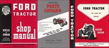 1957-1958-1959-1960 Ford 741 771 941 971 981 3 Manuel Set Tracteur Service Books