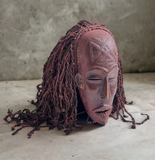 Chokwe Mask Mwana Pwo with Headdress