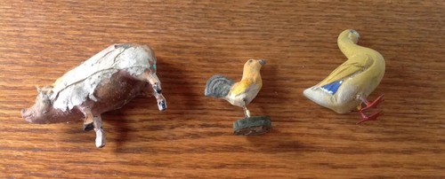 Antique toy animals - toy, pig