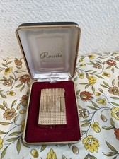 Ancien Briquet Rosetta Doré