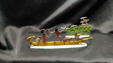 figurine plat  d etain chasse