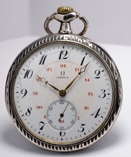 MONTRE ANCIENNE GOUSSET OMEGA ARGENT NIELLO 1900 VINTAGE POCKET WATCH