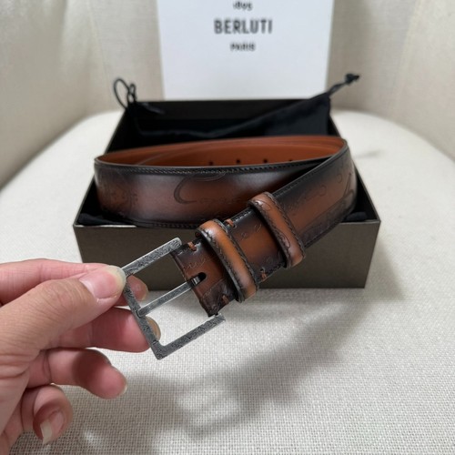 Berluti men 5cm belt - berluti, 3.5cm