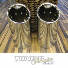 Pour VW Audi 78-84mm Ednrohre 2x Original Embout D'Éblouissement en Chrome