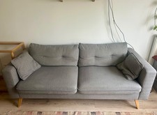 Canapé gris tissus 3 places Maison du Monde