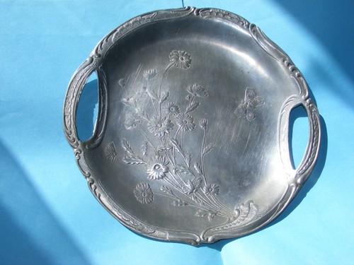 Plat etain avec poignées - plat,